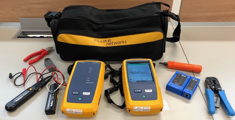 Múltipla TI, certificação, aparelhos fluke dsx600